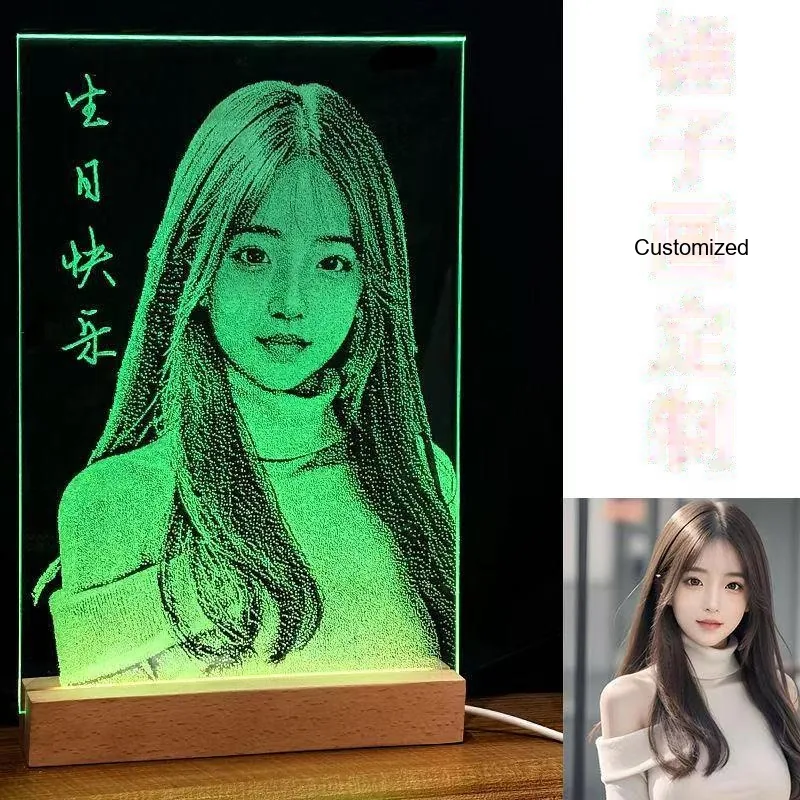 Custom shattered-glass portrait - personalized photo gift detail 11