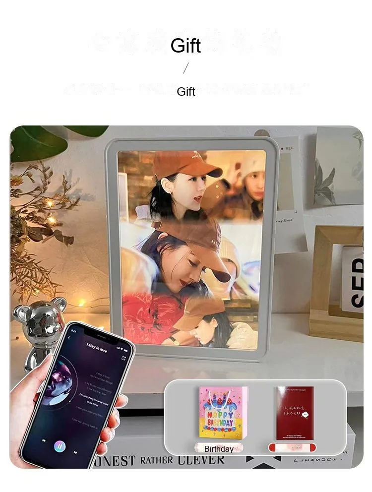 Night Light & Bluetooth Speaker — Elegant Gift for Her (Birthday / 520 / Valentine's) - detail 5