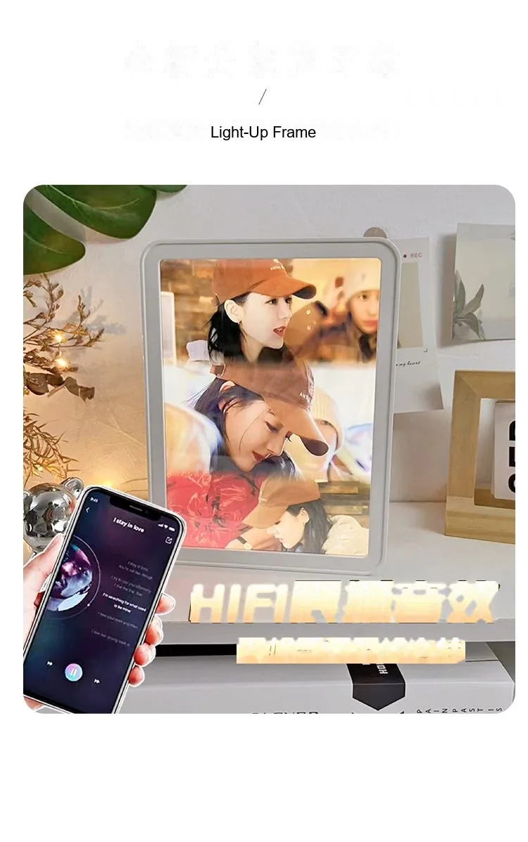 Night Light & Bluetooth Speaker — Elegant Gift for Her (Birthday / 520 / Valentine's) - detail 6