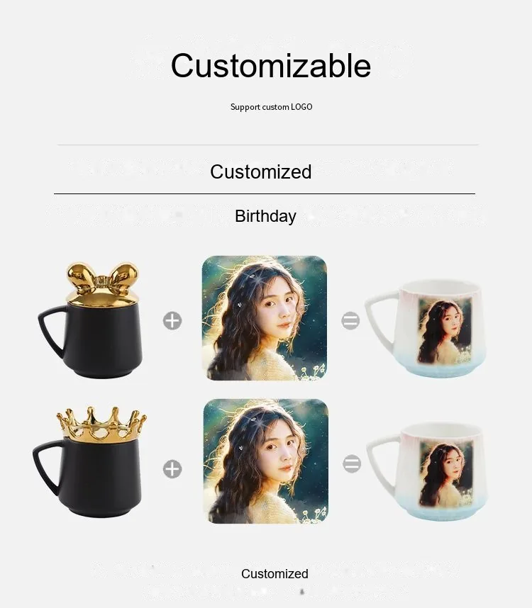 Heat-Reveal Magic Mug — DIY Bone China Photo Mug (Custom Photo / Text) - detail 4