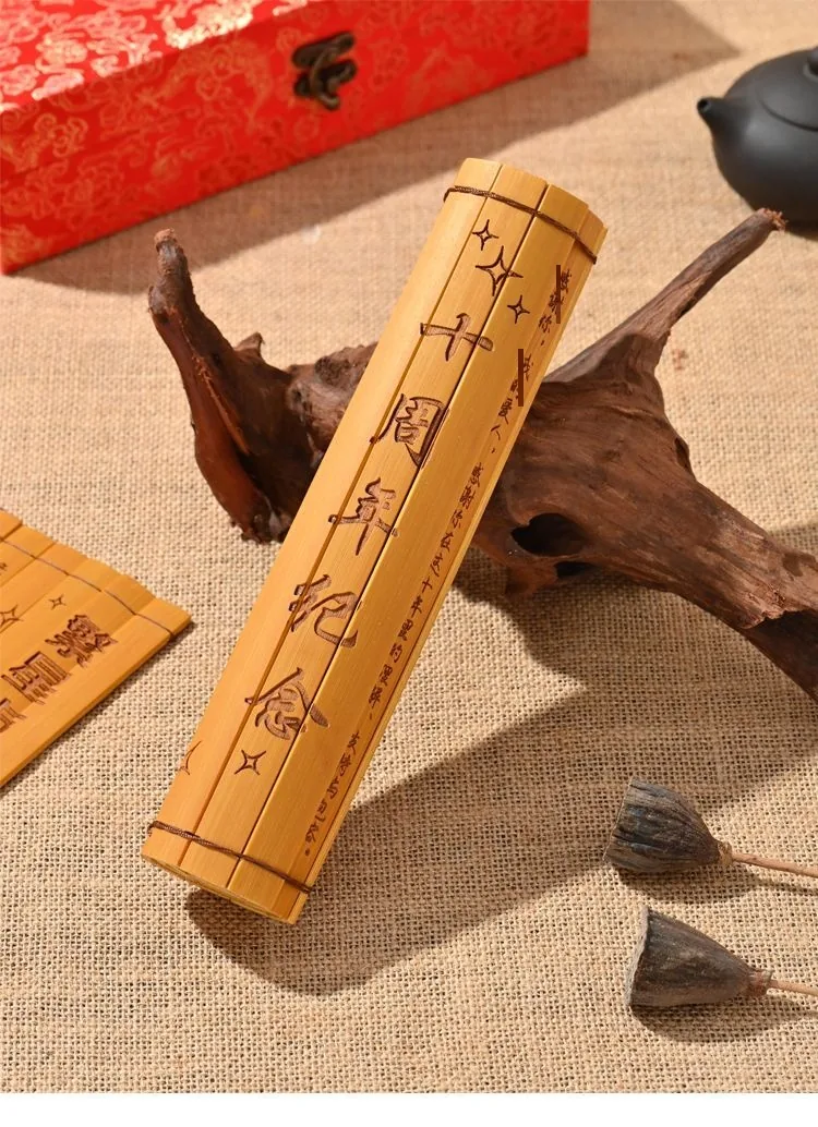 Custom Bamboo-Slip Love Letter — Engraved Scroll for Anniversary / Proposal - detail 9