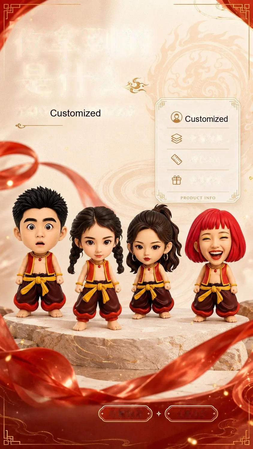 Custom Nezha Mythic Hero Figure — Personalized Photo Collectible - detail 10