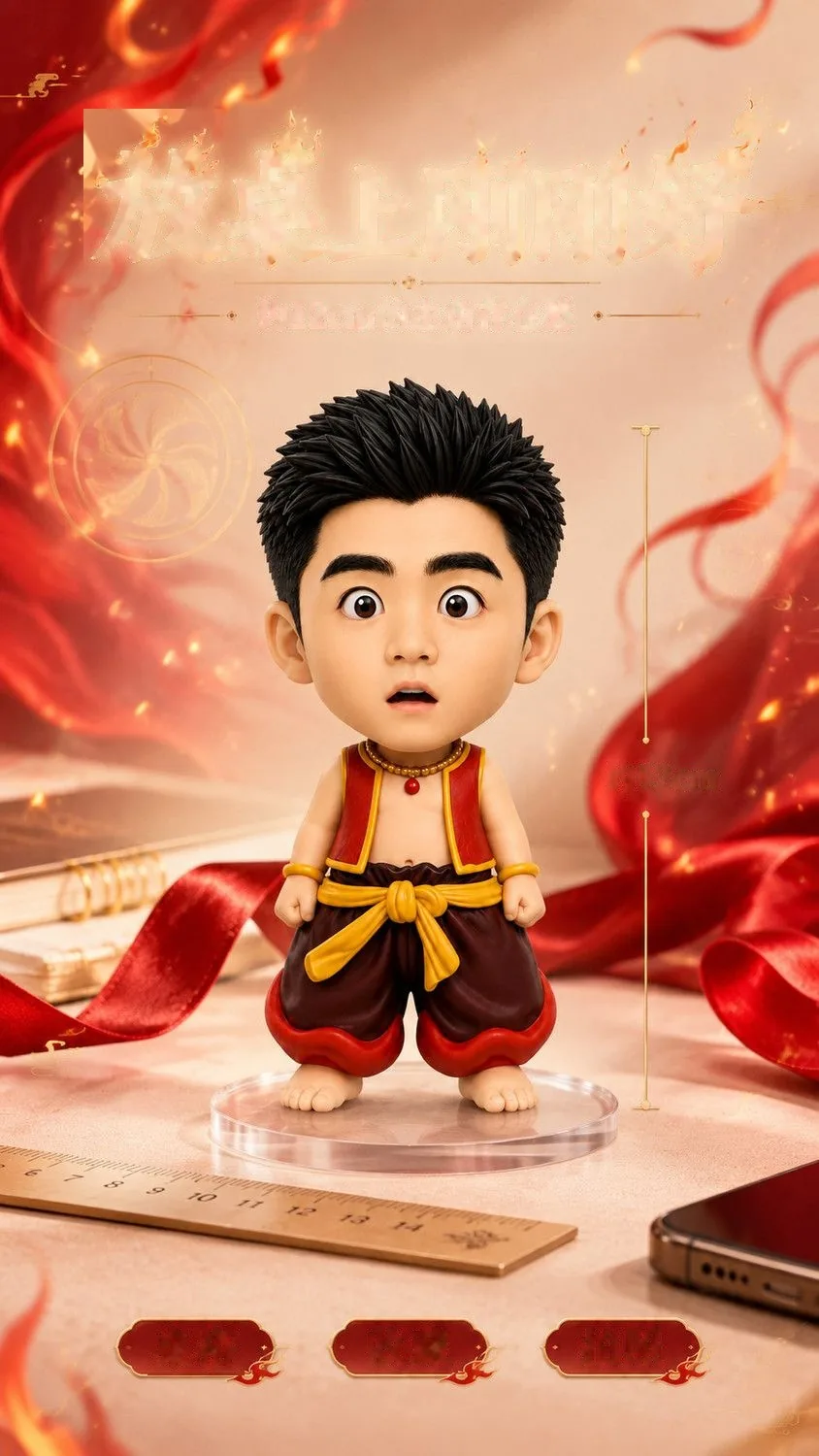 Custom Nezha Mythic Hero Figure — Personalized Photo Collectible - detail 11