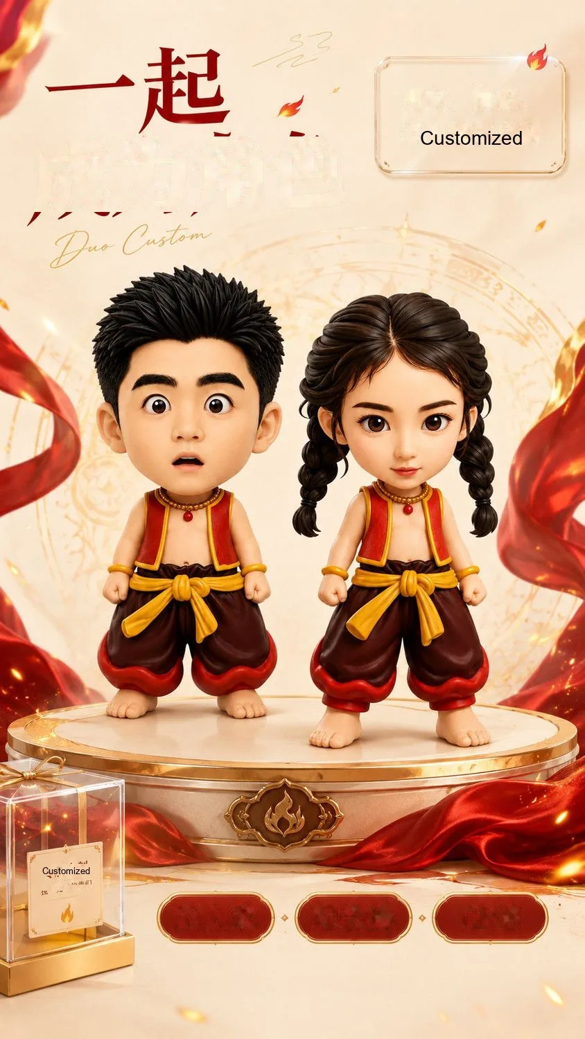 Custom Nezha Mythic Hero Figure — Personalized Photo Collectible - detail 12