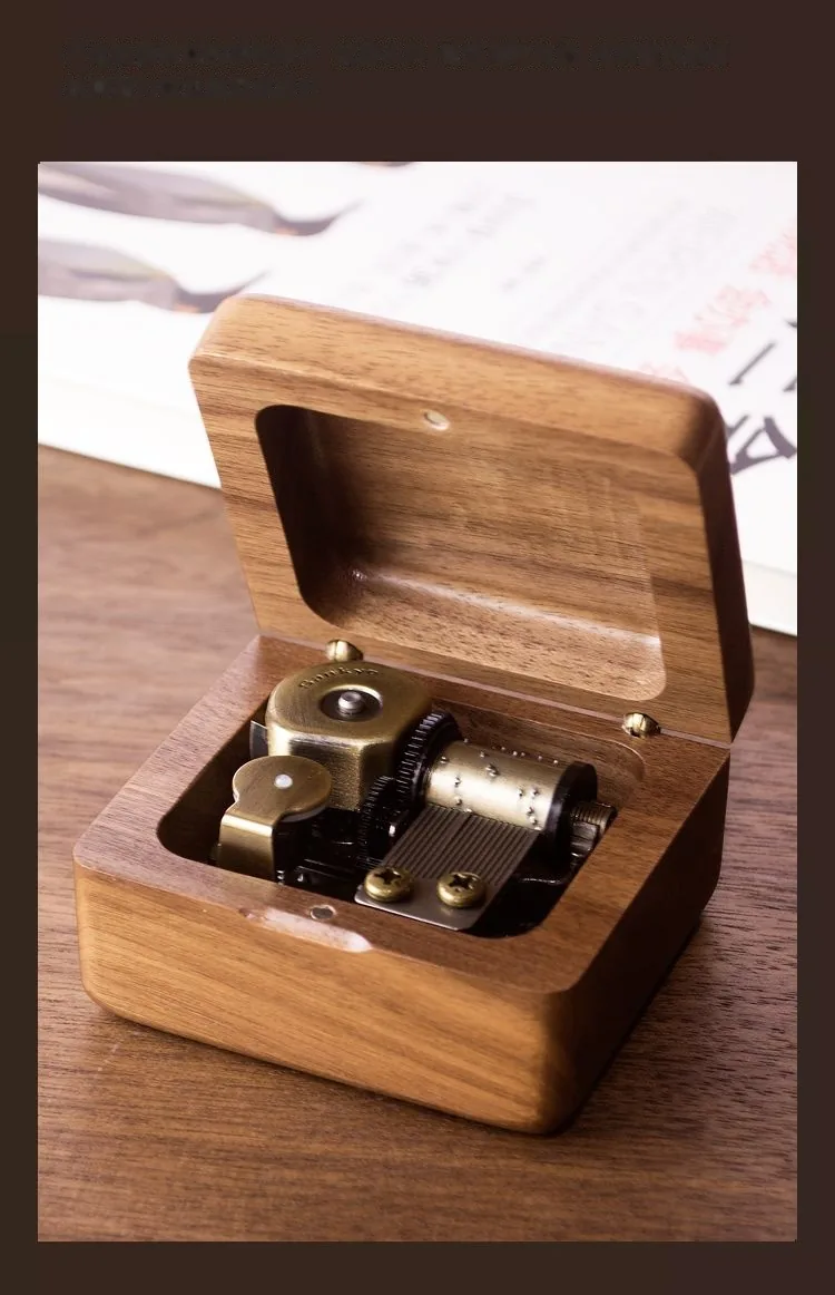 Custom Wooden Music Box — Photo Music Box (Personalized Birthday / Valentine's) - detail 6