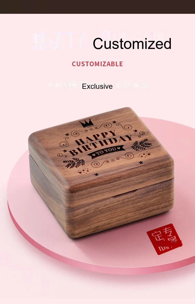 Custom Wooden Music Box — Photo Music Box (Personalized Birthday / Valentine's) - detail 13