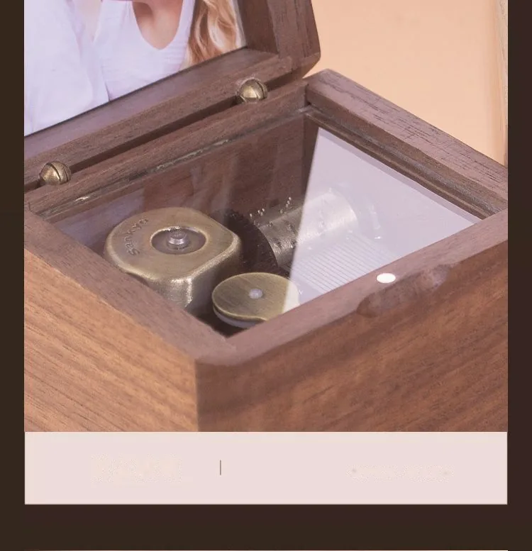 Custom Wooden Music Box — Photo Music Box (Personalized Birthday / Valentine's) - detail 16
