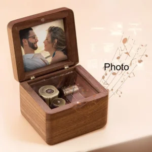 Custom Wooden Music Box — Photo Music Box (Personalized Birthday / Valentine's)
