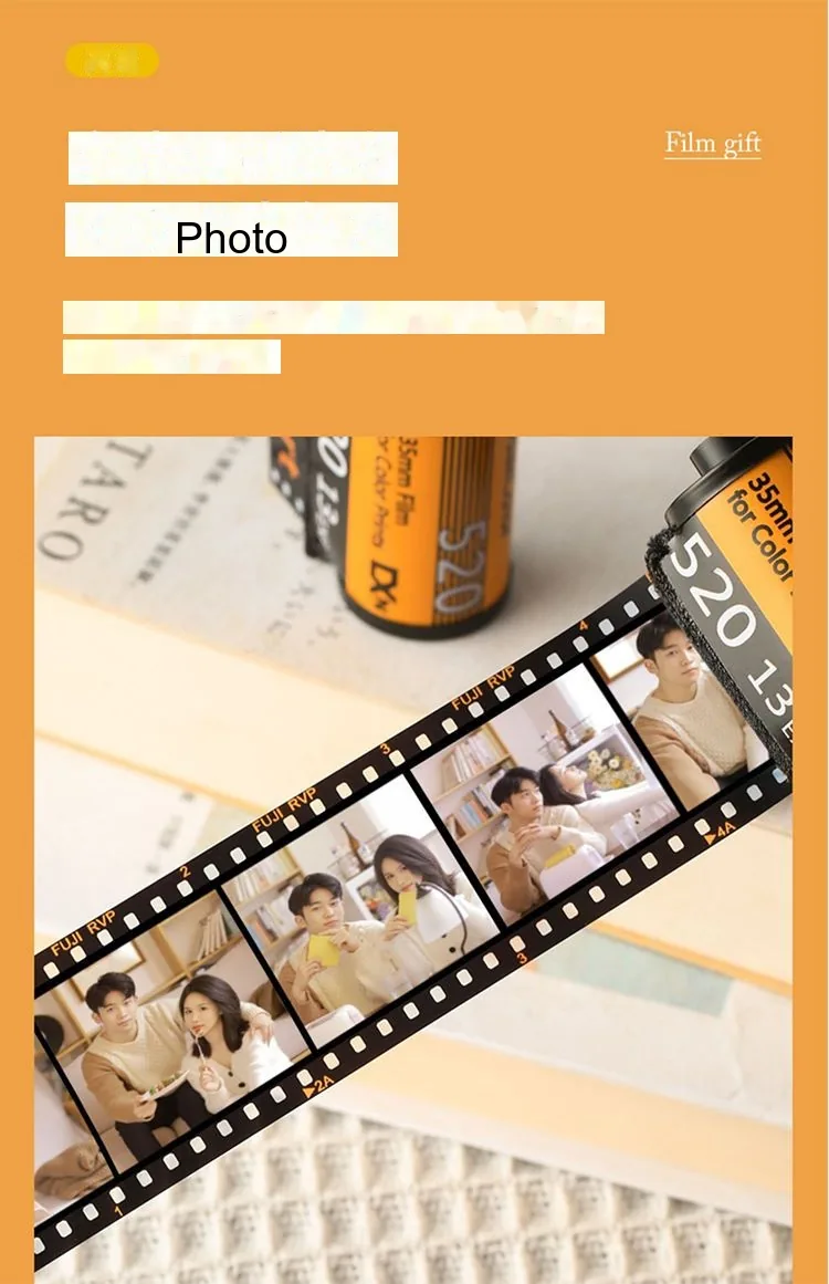 DIY Film-Roll Photo Keepsake — Custom Anniversary Memory Reel (15/40 Photos) - detail 6