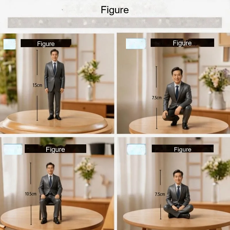 Custom Realistic Figure — Personalized Portrait Statue (Couple / Friend / Qixi) - detail 4
