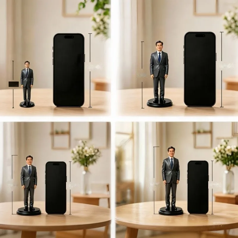 Custom Realistic Figure — Personalized Portrait Statue (Couple / Friend / Qixi) - detail 5