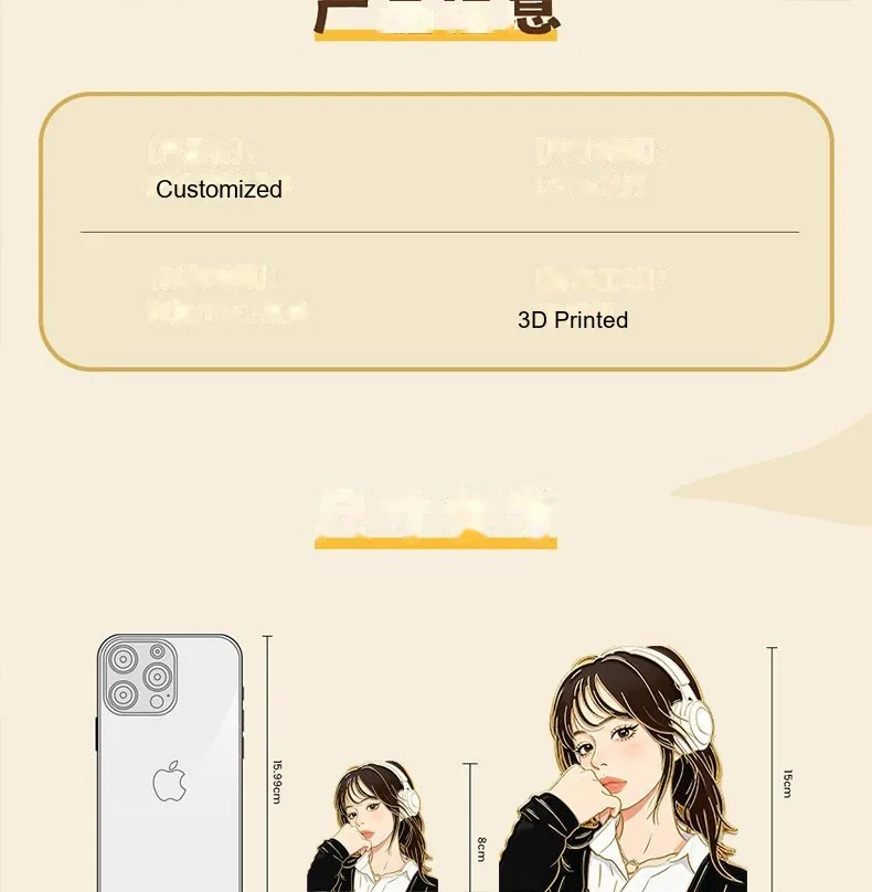 Custom Anime Character Fridge Magnet — Personalized Photo Magnet (Gold-Stamped) - detail 6