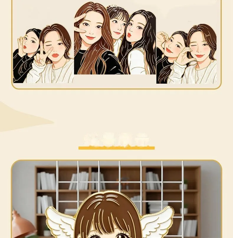 Custom Anime Character Fridge Magnet — Personalized Photo Magnet (Gold-Stamped) - detail 9