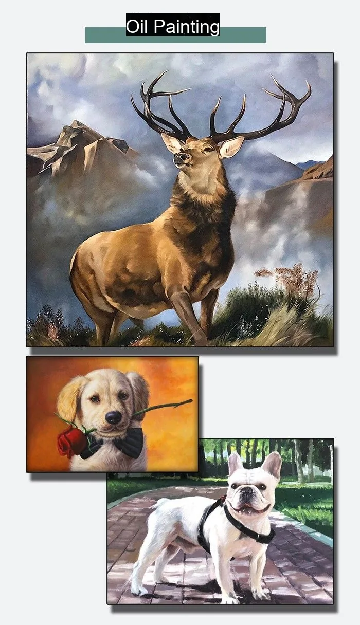 Hand-Painted Oil Portrait — Custom Photo / Pet / Couple Painting - detail 5