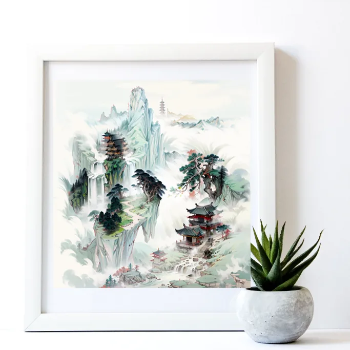 Custom Name Landscape Painting —