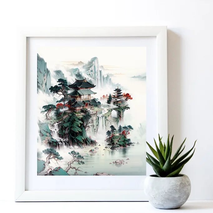 Custom Name Landscape Painting — "A Name from Afar, A Painting Up Close" - Image 2