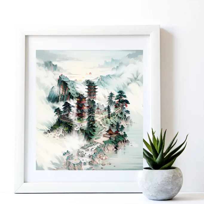 Custom Name Landscape Painting — "A Name from Afar, A Painting Up Close" - Image 5