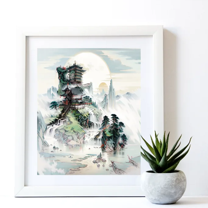 Custom Name Landscape Painting — "A Name from Afar, A Painting Up Close" - Image 7