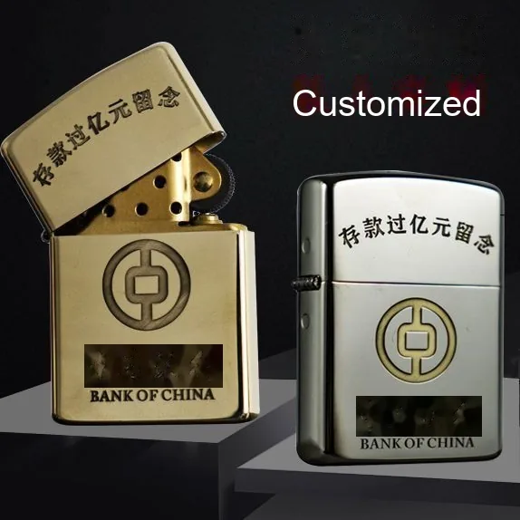 Custom Engraved Brass Lighter — Personalized Retro Gift for Him (902 Windproof) - detail 11