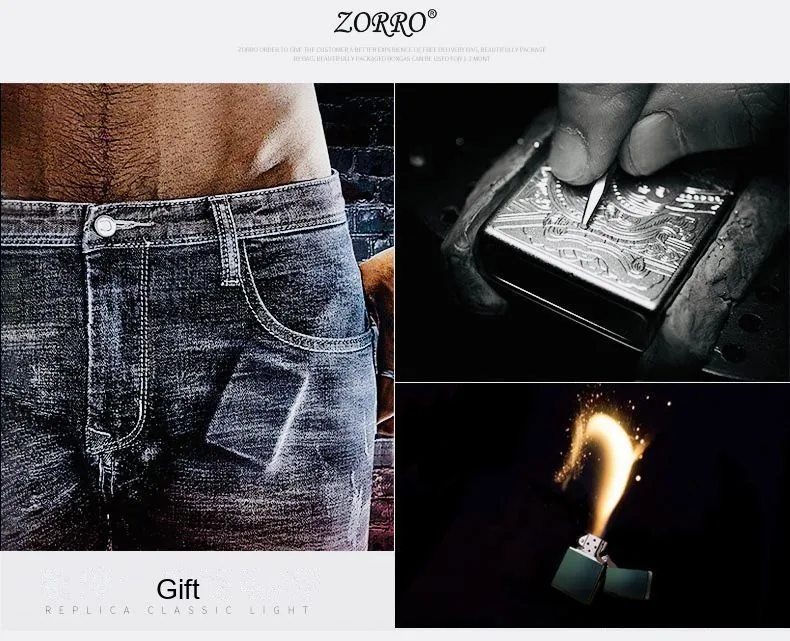 Custom Engraved Brass Lighter — Personalized Retro Gift for Him (902 Windproof) - detail 13
