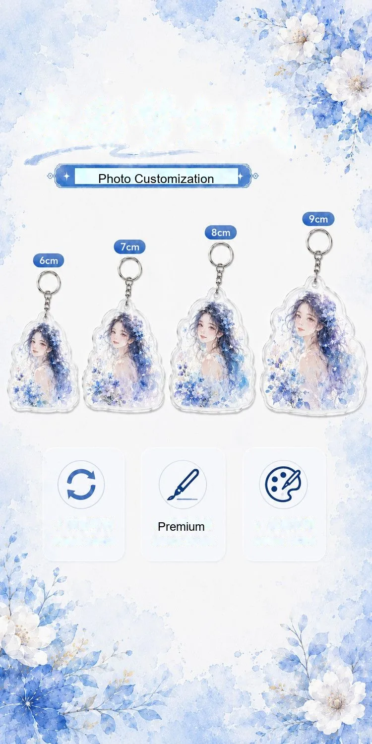 Custom Acrylic Photo Keychain — Anime / Hand-Drawn Bag Charm - detail 12