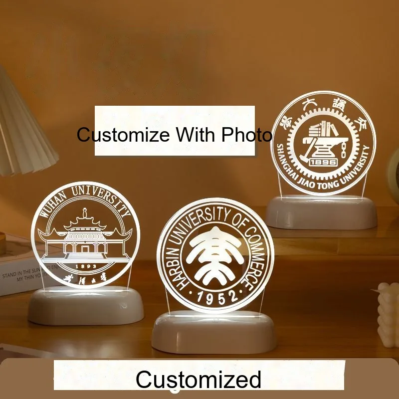 Custom Night Light with Logo — School / Corporate Gift & Award Keepsake - detail 2