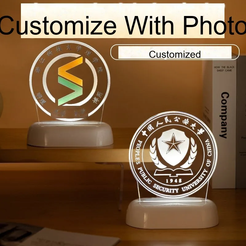 Custom Night Light with Logo — School / Corporate Gift & Award Keepsake - detail 7