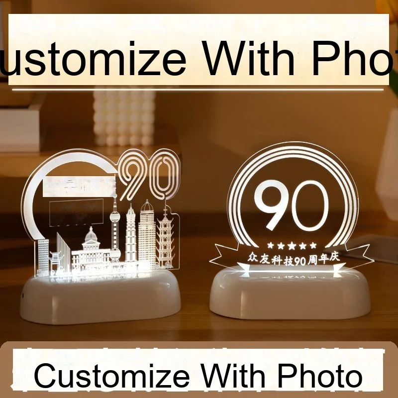 Custom Night Light with Logo — School / Corporate Gift & Award Keepsake - detail 8