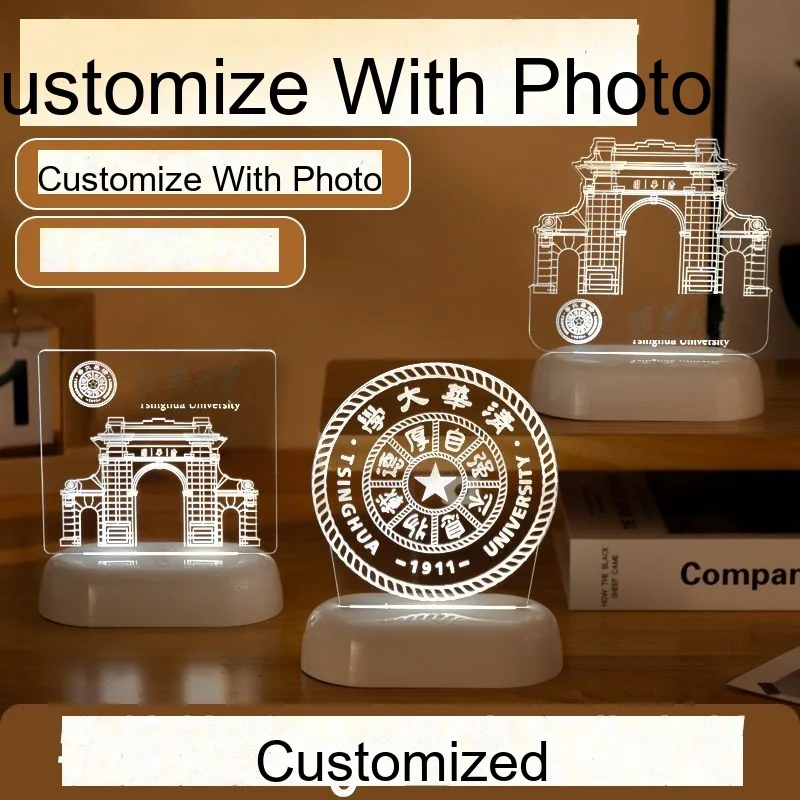 Custom Night Light with Logo — School / Corporate Gift & Award Keepsake - detail 9