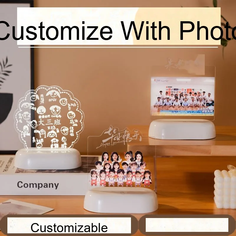 Custom Night Light with Logo — School / Corporate Gift & Award Keepsake - detail 11