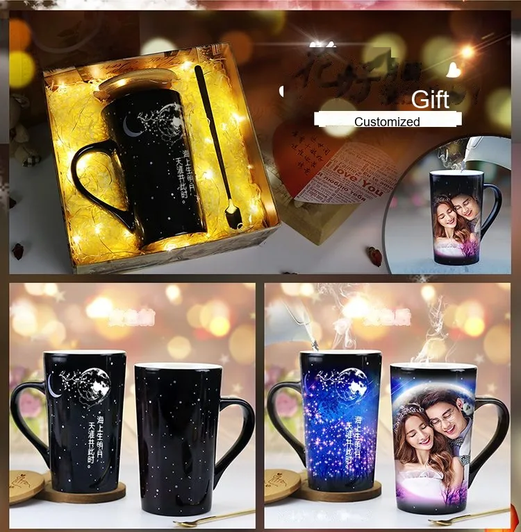 Heat-Reveal Constellation Mug — Custom Photo & Zodiac Color-Changing Cup - detail 4