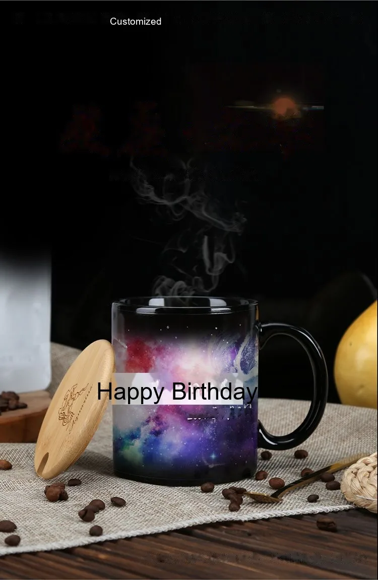 Heat-Reveal Constellation Mug — Custom Photo & Zodiac Color-Changing Cup - detail 29