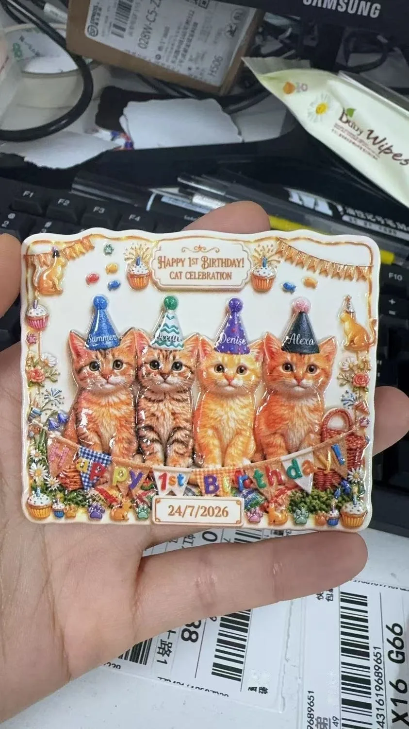 Custom 3D Relief Fridge Magnet — Photo Design Keepsake (Valentine / Wedding Favor) - detail 15