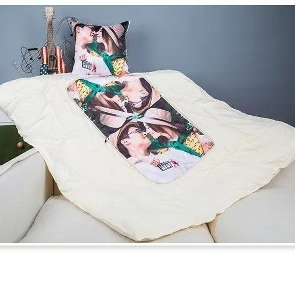 Custom Photo Pillow-Blanket — 2-in-1 Nap Quilt for Sofa / Car / Office - Image 4