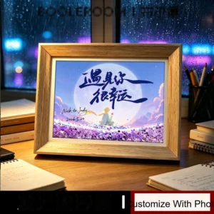 Custom Flowing-Sand Light-Up Frame — Ambient Night Light Picture Frame