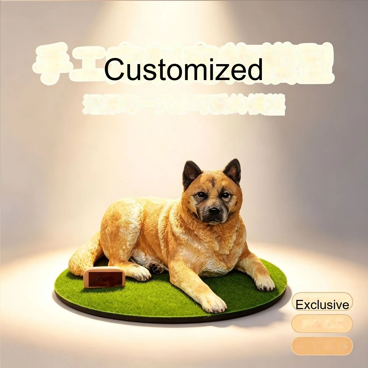 Custom 3D-Printed Pet Figure — Realistic Dog / Cat / Animal Memorial Statue - detail 5