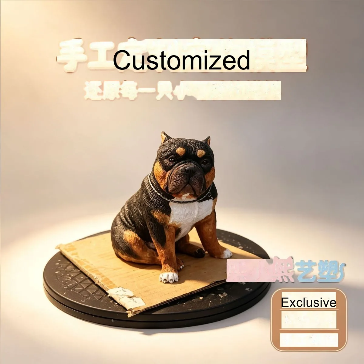 Custom 3D-Printed Pet Figure — Realistic Dog / Cat / Animal Memorial Statue - detail 6