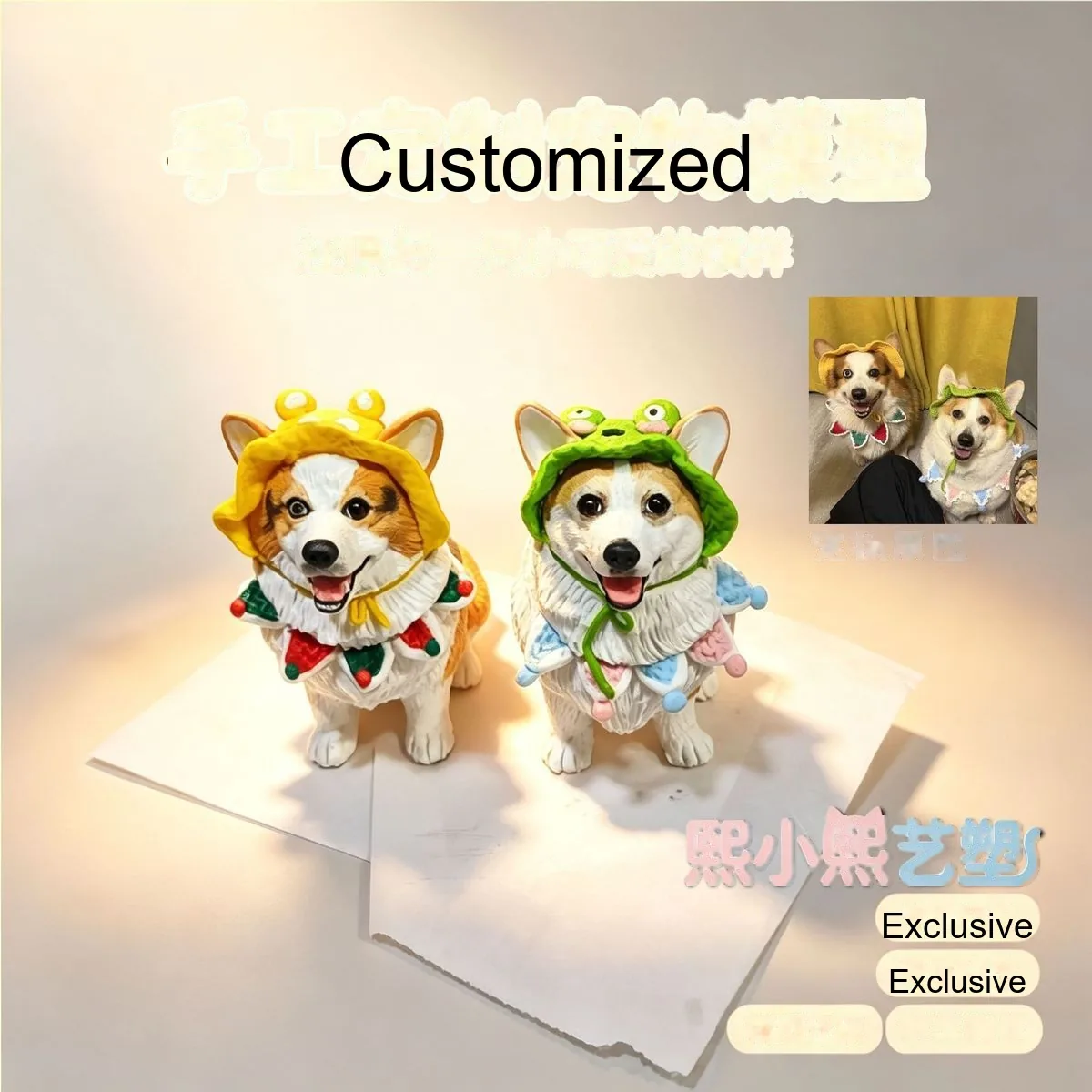 Custom 3D-Printed Pet Figure — Realistic Dog / Cat / Animal Memorial Statue - detail 10