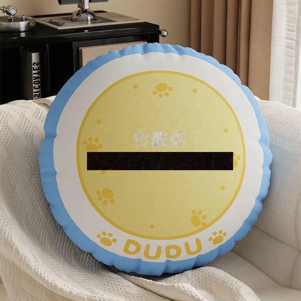 Custom Pet-Face Round Pillow — Photo Cushion from Your Cat / Dog - detail 6