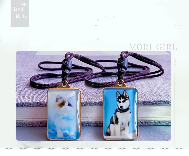 Custom Pet Name & Photo Pendant — Memorial Necklace Keepsake - detail 3