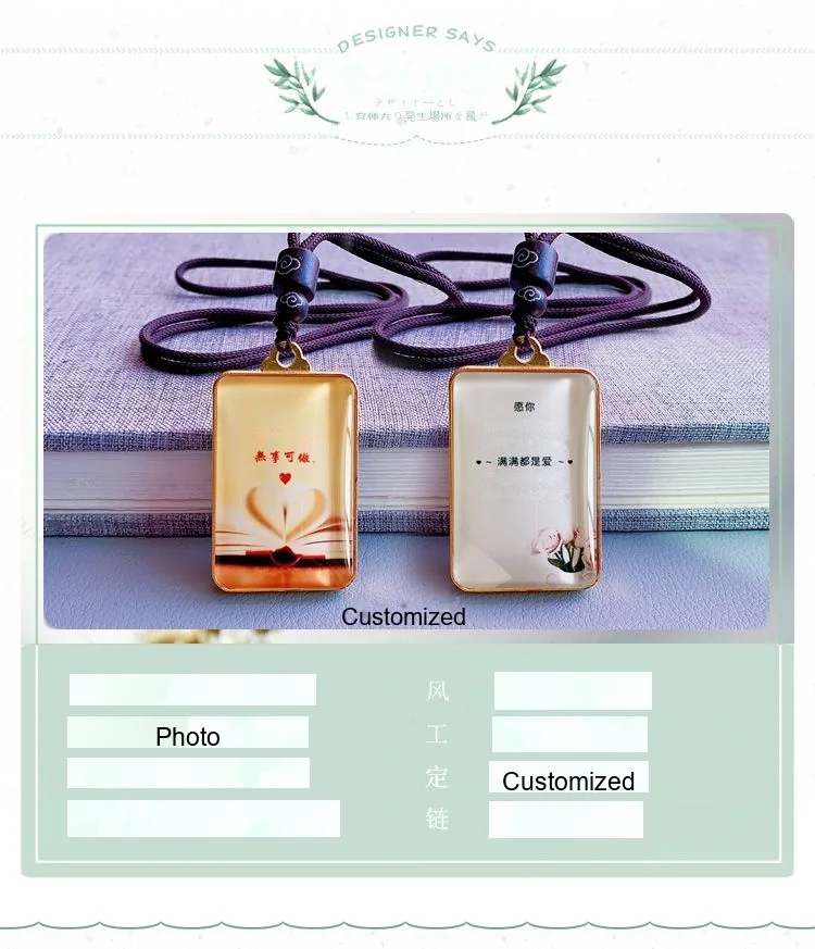 Custom Pet Name & Photo Pendant — Memorial Necklace Keepsake - detail 4
