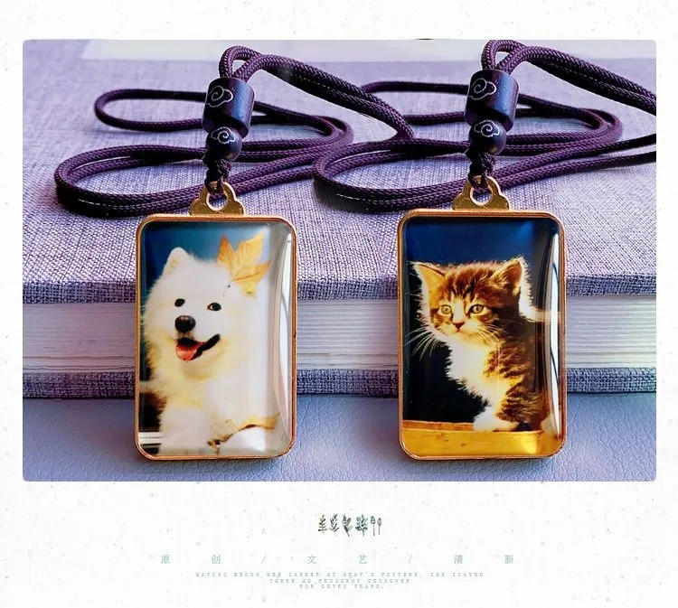 Custom Pet Name & Photo Pendant — Memorial Necklace Keepsake - detail 6