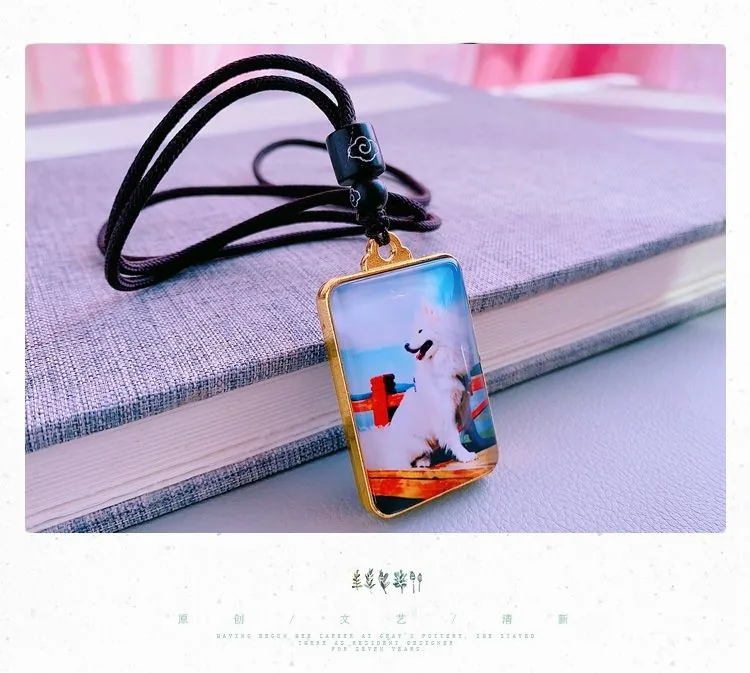 Custom Pet Name & Photo Pendant — Memorial Necklace Keepsake - detail 9